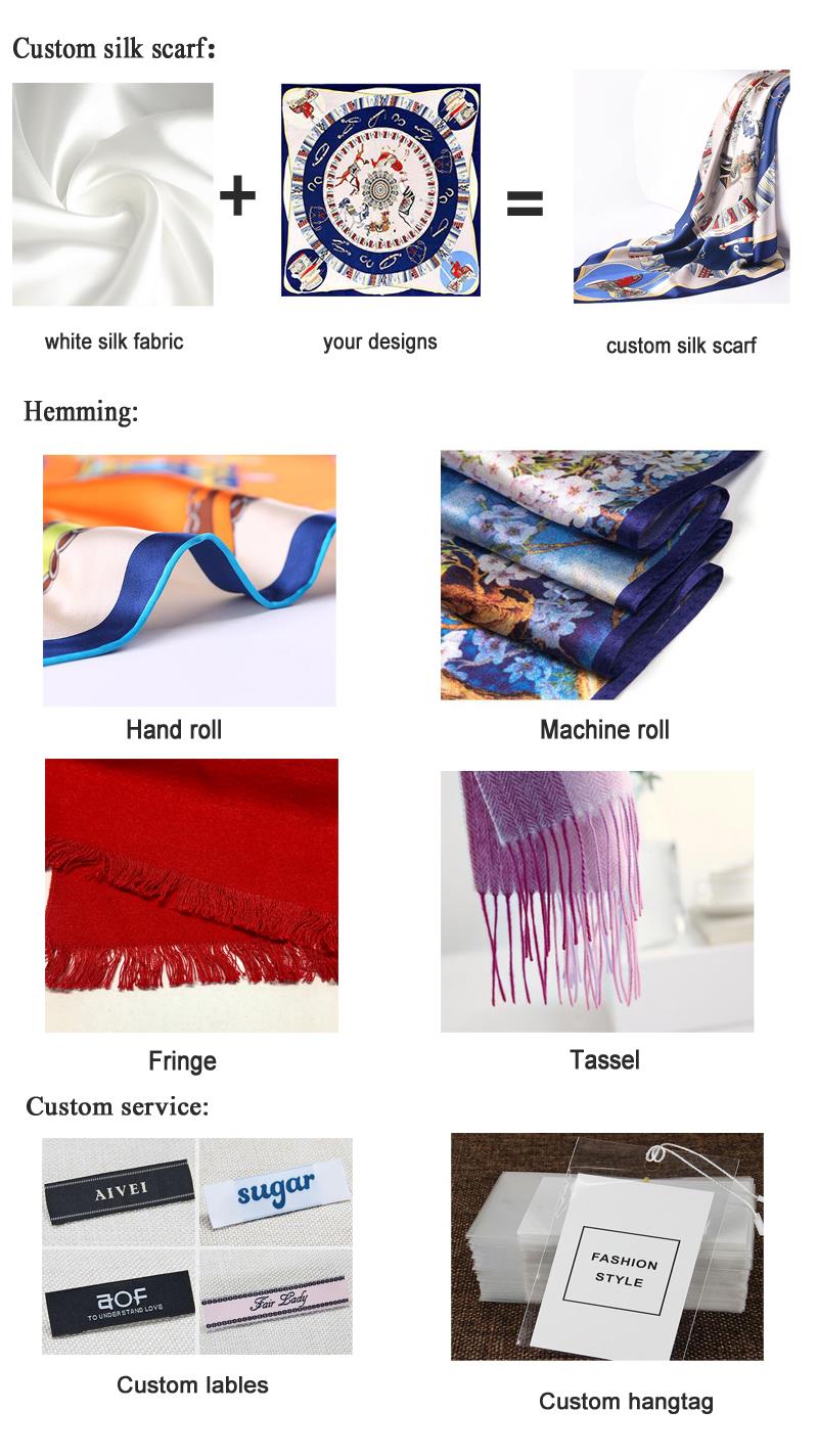 custom silk scarf