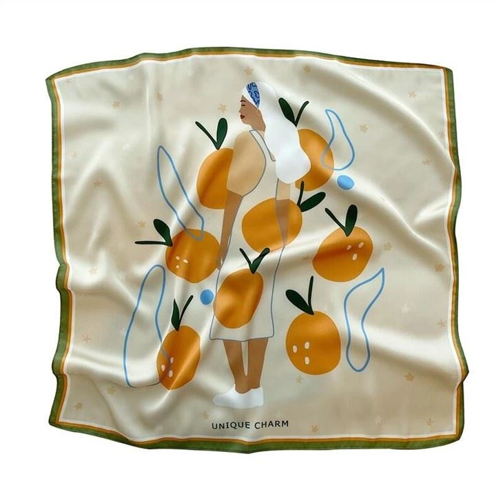 China Custom Lady Silk Scarf supplier
